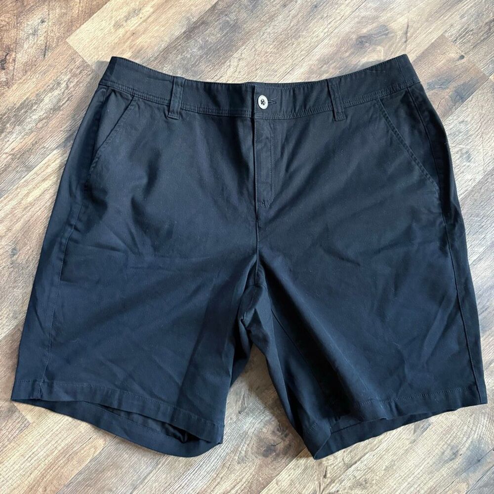 Lane Bryant Black Bermuda Shorts 20 NWT Minimalist Classic Preppy Uniform Sporty - Picture 2 of 8